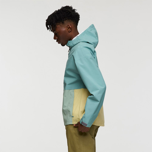 Men's Cotopaxi Cielo Rain Jacket Bluegrass Silver Leaf Side