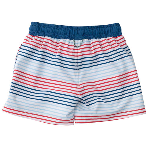 Toddler Boys' Prodoh Boogie Board Swim Trunk Americana Stripe Back