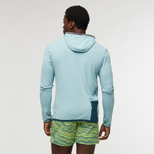 Men's Cotopaxi Sombra Sun Hoodie Sea Spray Back