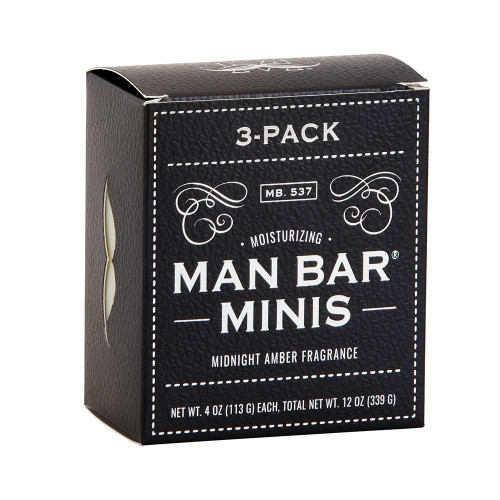 Commonwealth Soap Man Bar Mini 3 Pack - Midnight Amber Front