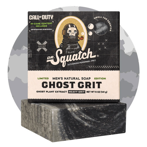 Dr. Squatch Ghost Grit Bar Soap Main