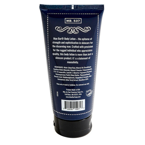 Commonwealth Soap Man Bar Body Lotion - Sage and Bergamot Back