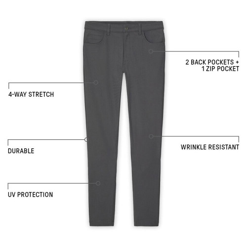 Men's Fabletics Don 5-Pocket Pants Features