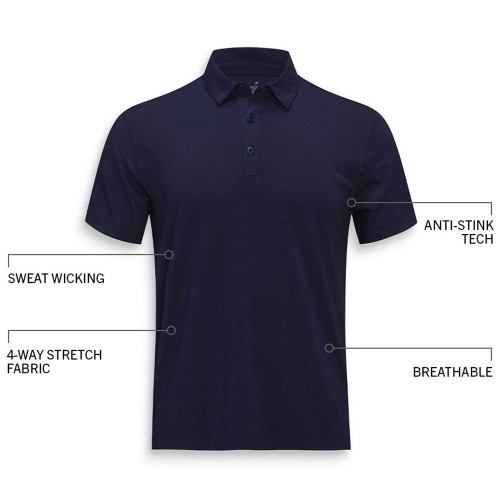 Men's Fabletics 24-7 Polo Features