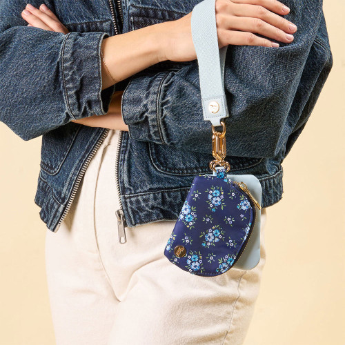 The Darling Effect Dynamic Duo Pouch Wristlet - Endless Daydream Navy Lifestyle