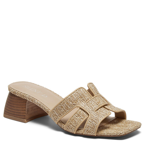 Women's Silent D Piper Block Heel Natural Main