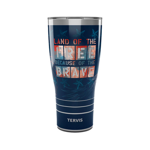 Tervis 30 oz Land Of The Free Eagle Tumbler Stainless Steel Main