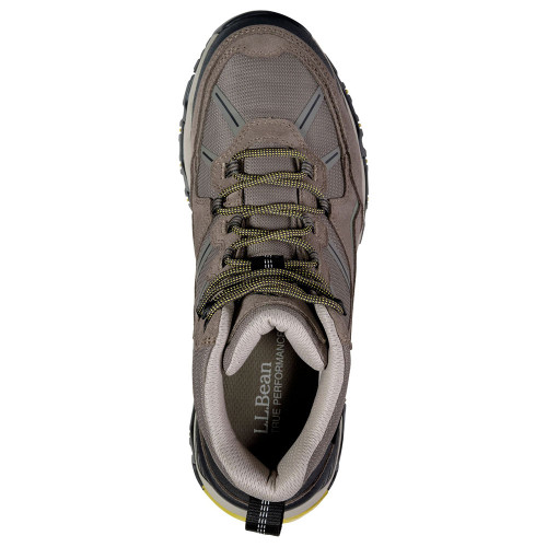 Men's L.L.Bean Trail Model X Waterproof Hiking Boots Ash Top