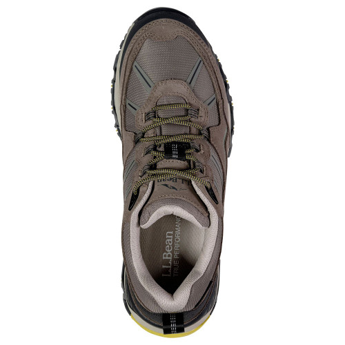 Men's L.L.Bean Trail Model X Waterproof Low Hiking Shoes Ash Top