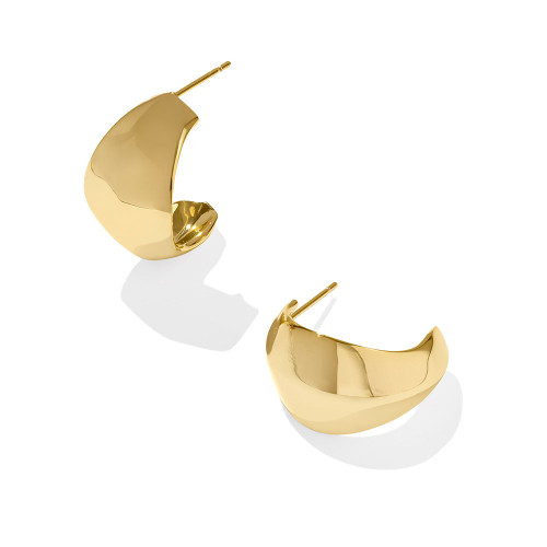 Kendra Scott Krista Metal Hoop Gold Earrings