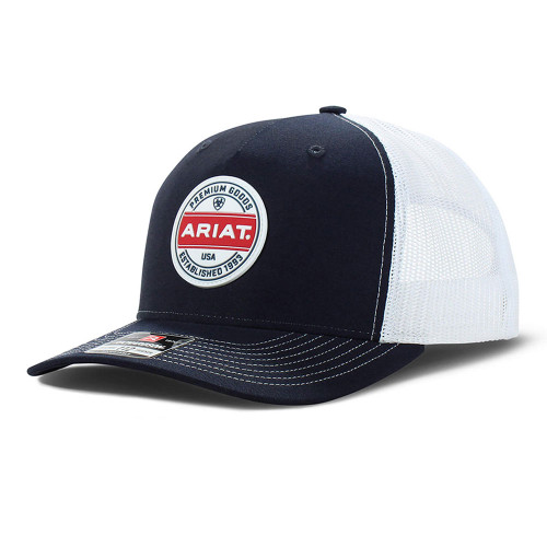 Men's M&F Western Richardson 112 Cap - Ariat Logo Patch Navy Main