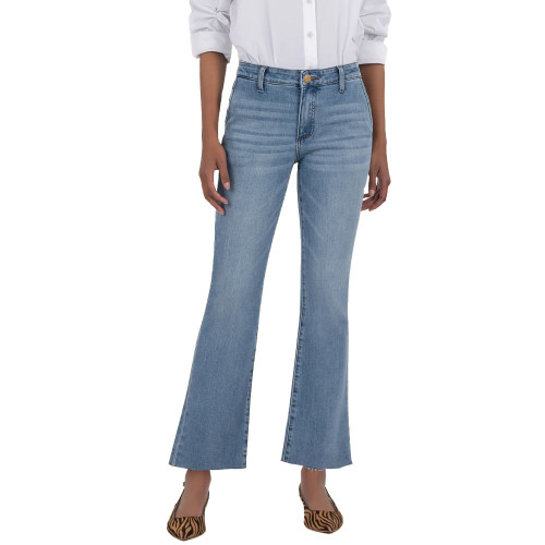 Women's Kut From The Kloth Kelsey Mid Rise Ankle Flare Jeans Motivation Main