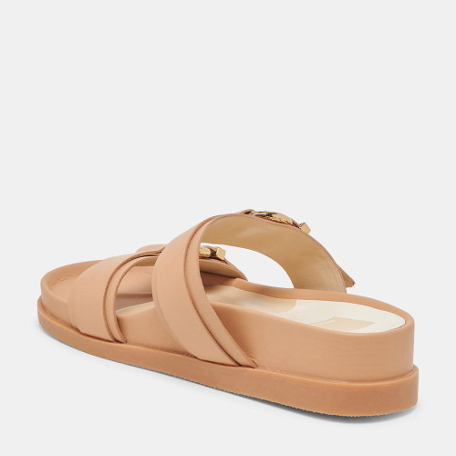 Women's Dolce Vita Soya Light Tan Leather Sandal heel