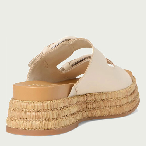Women's Dolce Vita Witny Wedge Bone Leather Sandal heel