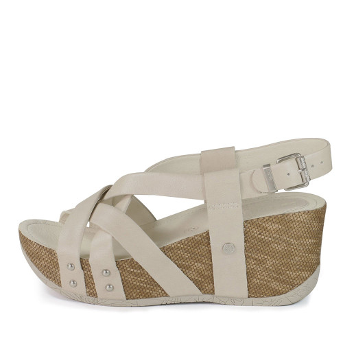 Women's Bussola Felipa Wedge Ivory Sandal Women's Bussola Felipa Wedge Ivory Sandal