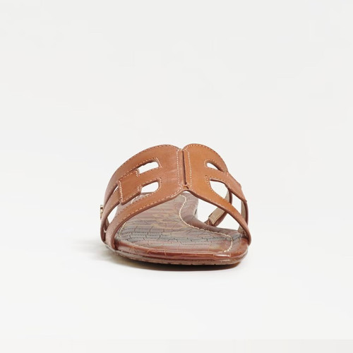 Women's Sam Edelman Bay Slide Saddle Leather Sandal toe