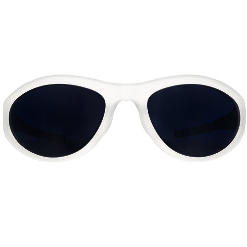 Goodr Cleared For Take Off Sunglasses Wrap Around Clear Frame Front View