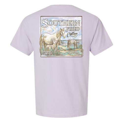 Women's Southern Fried Cotton Free to Roam Future Lavender T-Shirt