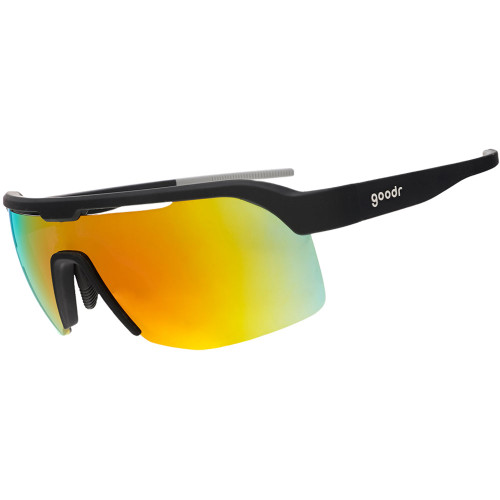 Goodr Do It For The Victory Dance Sunglasses With Black Frames Angled View