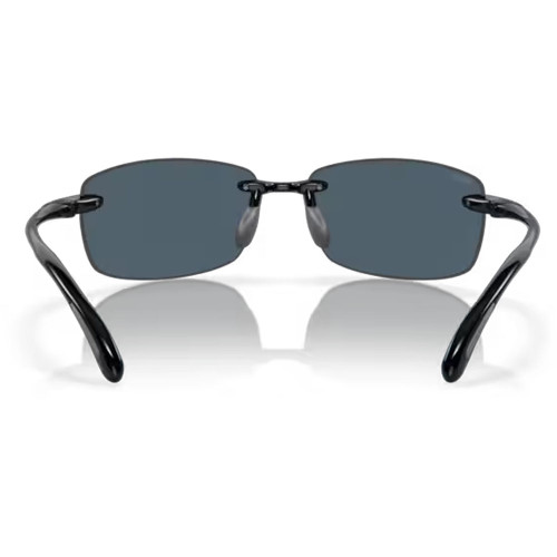 Costa Ballast Gray 580P Sunglasses - Shiny Black Inside View