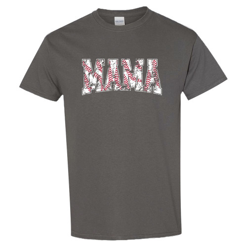 Women's Southern Couture Baseball Mama T-Shirt Charcoal Main