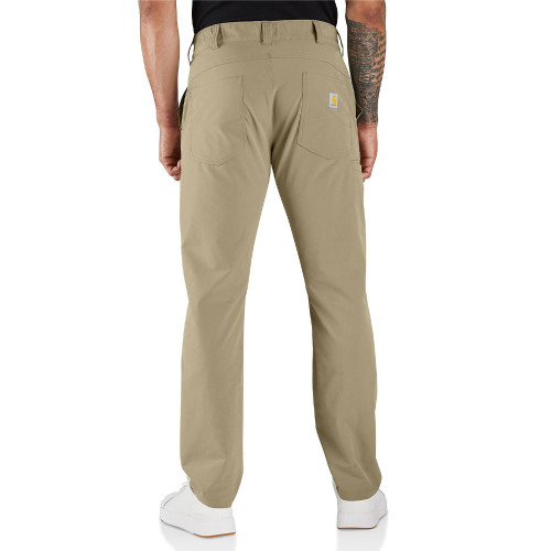 Men's Carhartt Force Sun Defender Relaxed Fit Pants Greige Back