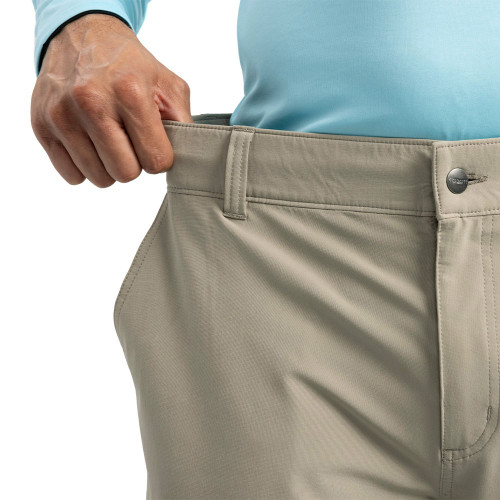Men's Carhartt Force Sun Defender Relaxed Fit Pants Greige Waist Detail