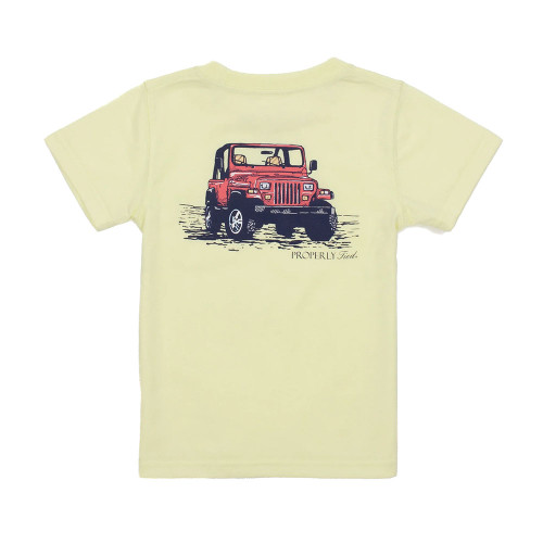 Infant Boys' Properly Tied Offroad T-Shirt Light Yellow Main