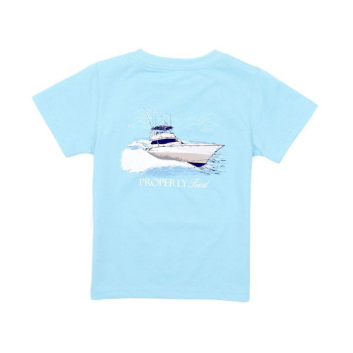 Toddler Boys' Properly Tied Deep Sea T-Shirt Aqua Main