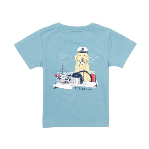 Boys' Properly Tied Golden Captain T-Shirt Coastal Sky Main