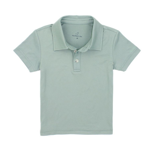 Boys' Properly Tied Ravine Polo Jade Green Front Of Polo