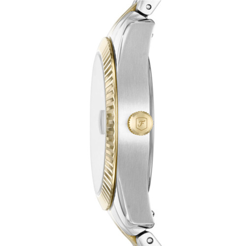 Women' Fossil Scarlette Mini Stainless Steel Watch Gold And Silver Side