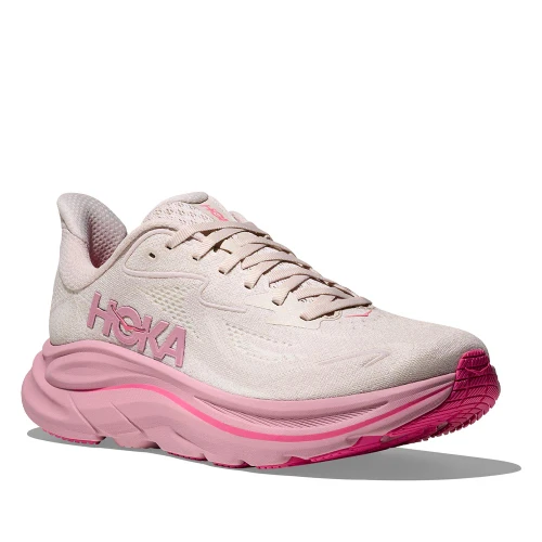 Women's HOKA Clifton 10 Rose Cream Dried Rose Pink Sneaker