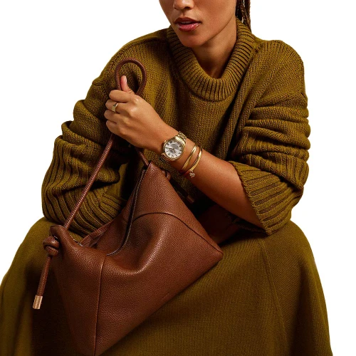 Fossil Willa Leather Shoulder Bag - Medium Brown Model