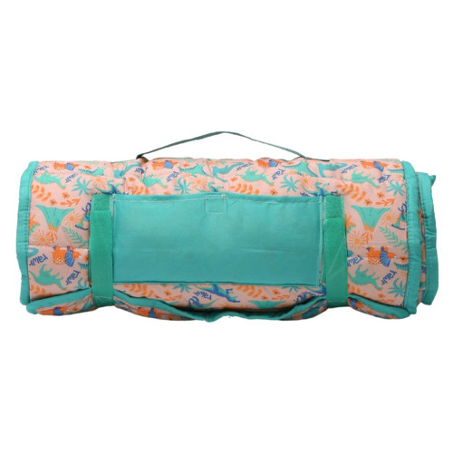 Boys' Jane Marie Nap Mat - Dino Mite Dinosau Print Rolled Up