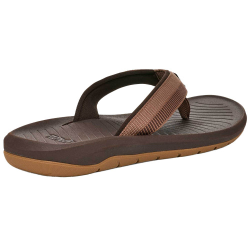 Men's Teva Hurricane Archive Ladder Bison Flip Flop heel