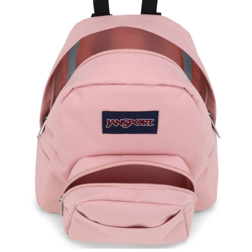 JanSport Half Pint Mini Backpack Misty Rose Top Interior JanSport Half Pint Mini Backpack Misty Rose Top Interior