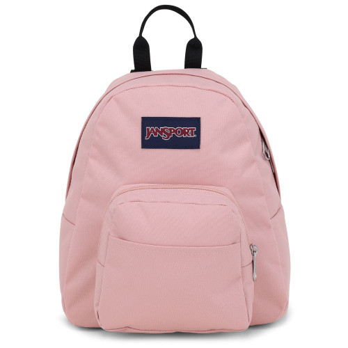 JanSport Half Pint Mini Backpack Misty Rose Front JanSport Half Pint Mini Backpack Misty Rose Front