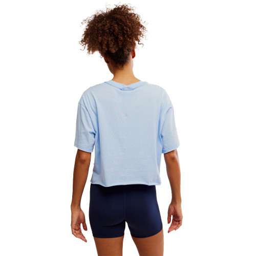 Women's Free People Movement Inspire Logo High Dive Blue Scarlet T-Shirt back