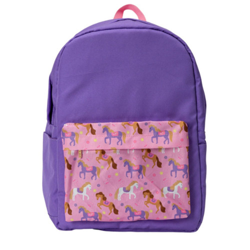 Girls' Jane Marie Backpack - Horse Play Pony Print Front