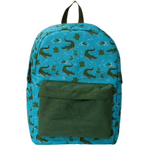 alligator backpack for kids Quilted Backpacks See you later alligator Canvas alligator backpack for kids