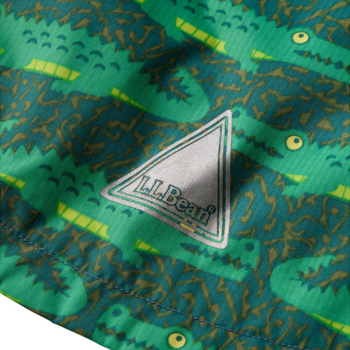 Toddler's L.L.Bean Discovery Rain Jacket - Darkest Green Gator Logo Triangle Detail Toddler's L.L.Bean Discovery Rain Jacket - Darkest Green Gator Logo Triangle Detail