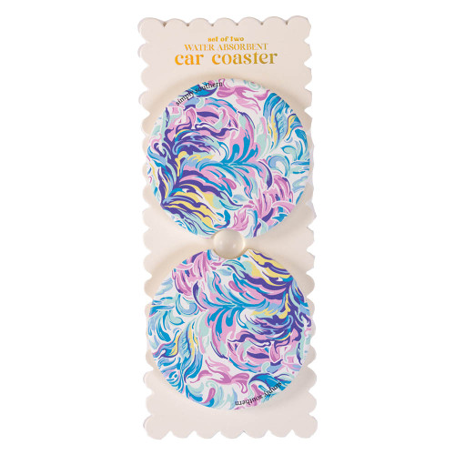 Simply Southern Car Coaster Set Water Color Main