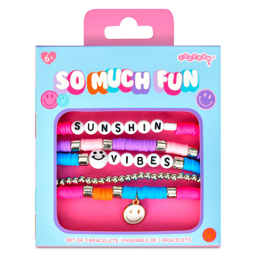 Girls' Iscream 5 Piece Bracelet Set - So Much Fun Bracelets Packaged