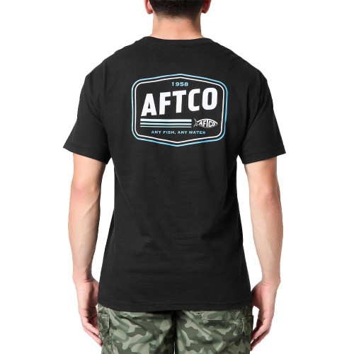 Men's AFTCO Versus Black T-Shirt