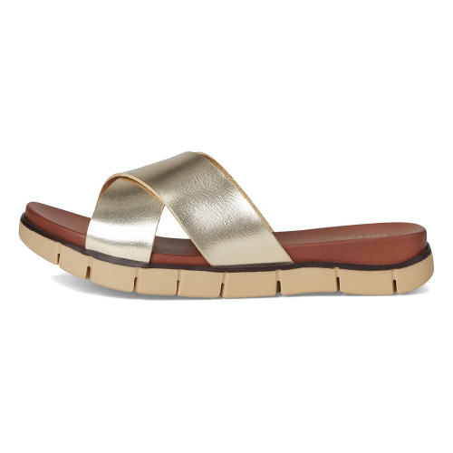 Women's Mia Elissa Slide Sandal - Soft Gold Side View