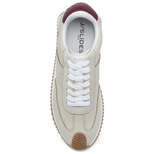 Women's J/Slides Lilith Wine Off White Sneaker top