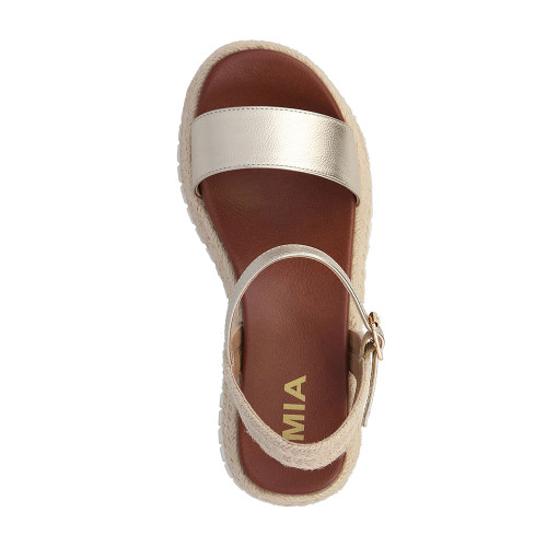 Women's Mia Yanis Platform Sandal - Gold Top View