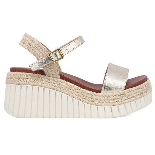 Women's Mia Yanis Platform Sandal - Gold Side View