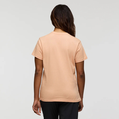 Women's Cotopaxi Llama Block T-Shirt Apricot Back